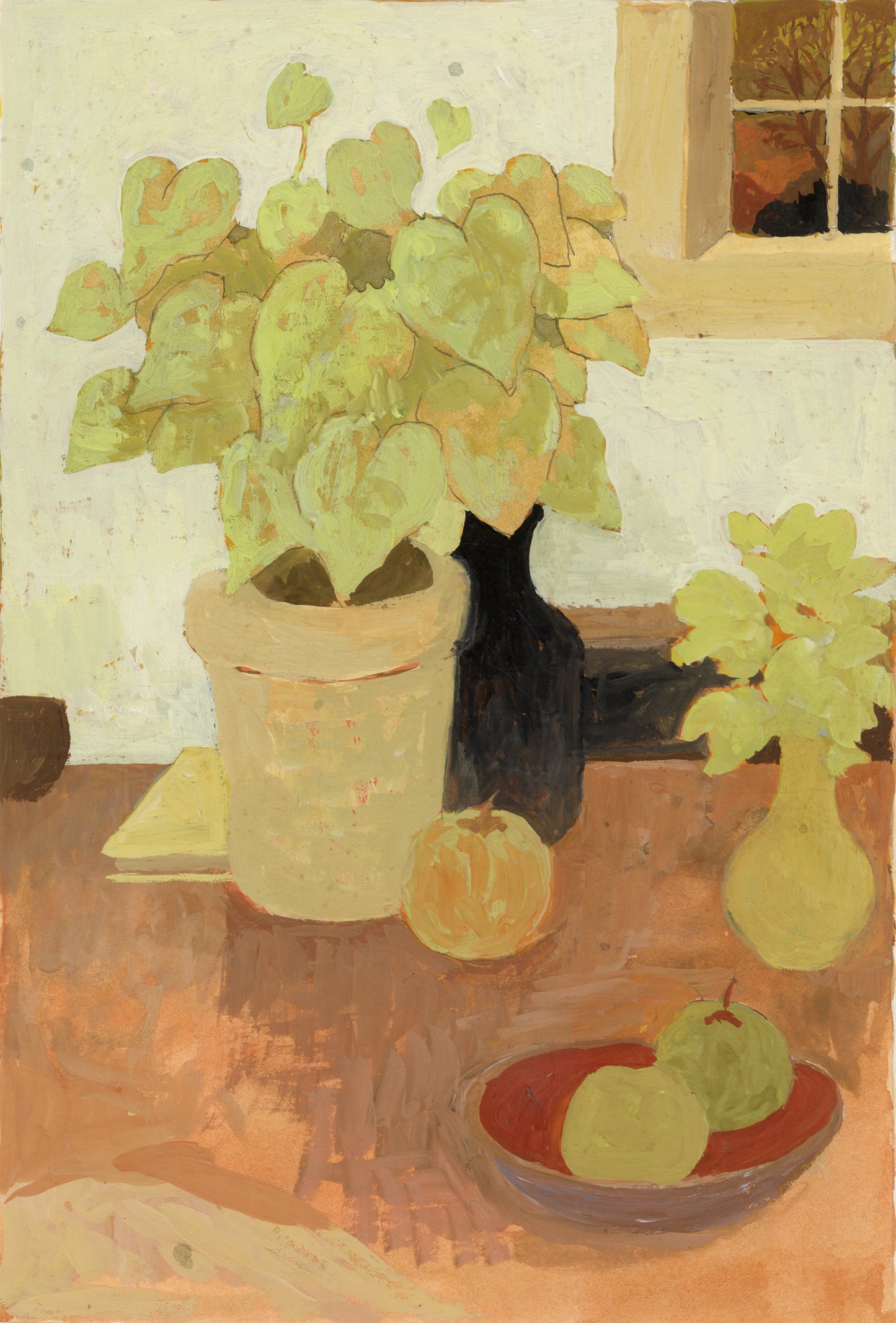 Still Life, Green, Orange and Black