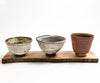Set of Three Small Footed Cups