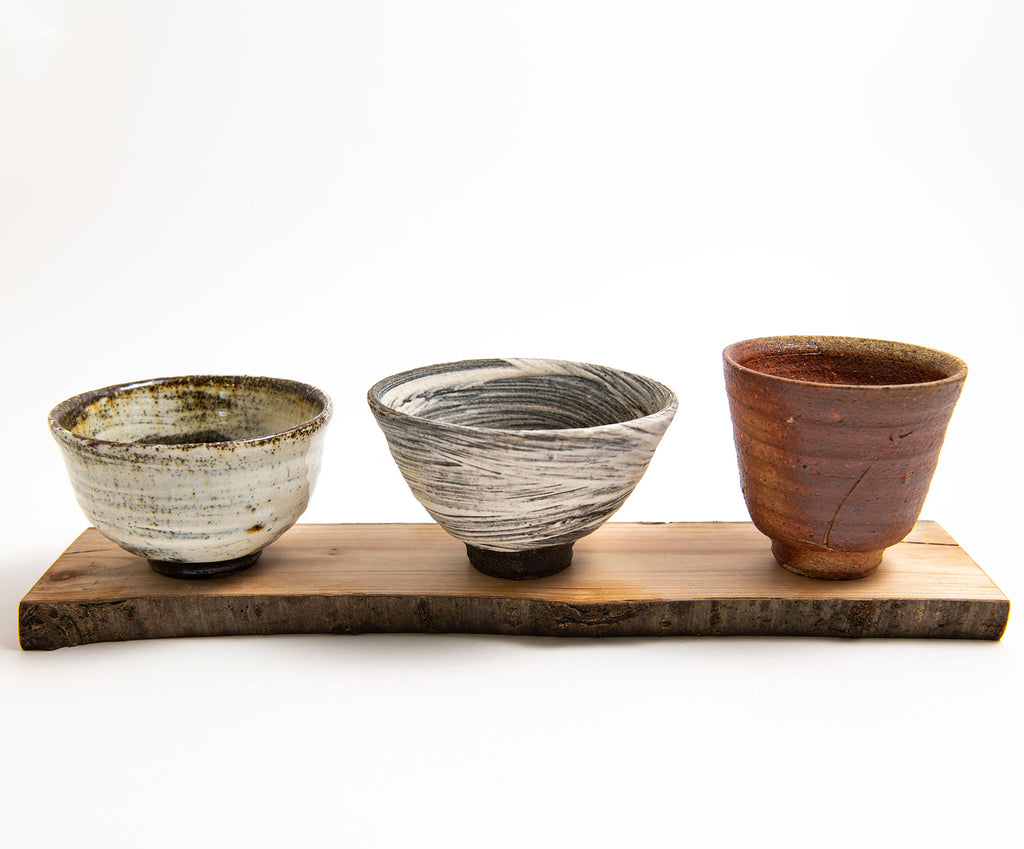 Set of Three Small Footed Cups