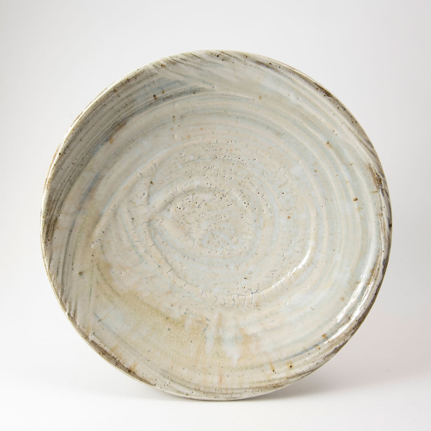 Set of Two Footed Plates