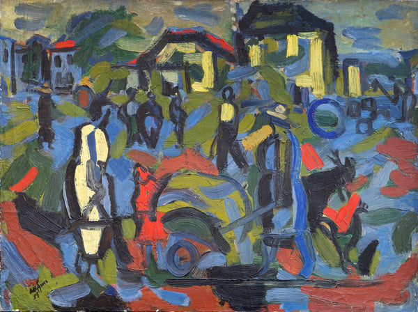 Woman and Wheelbarrow, Le Boulvé
