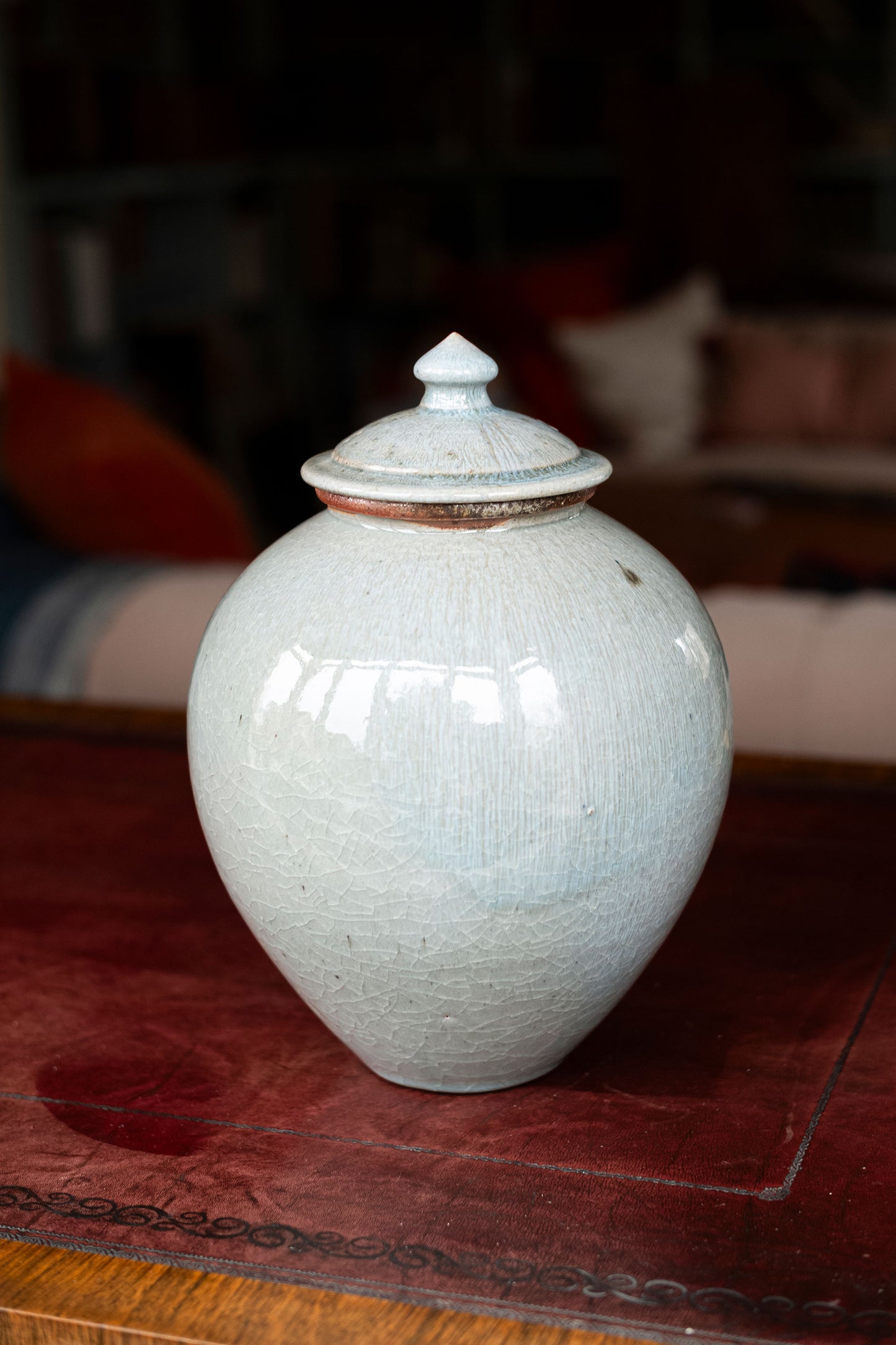 Large Round Lidded Jar