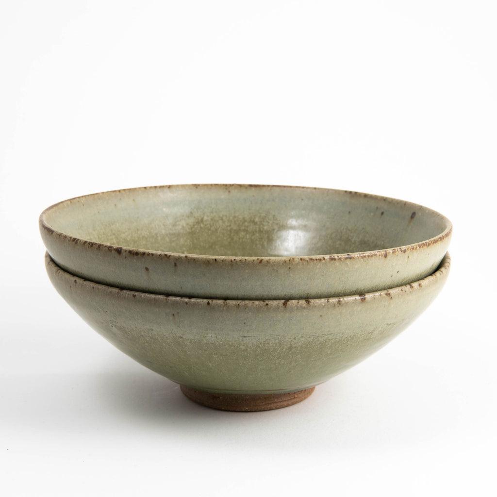 Set of Two Wide Bowls