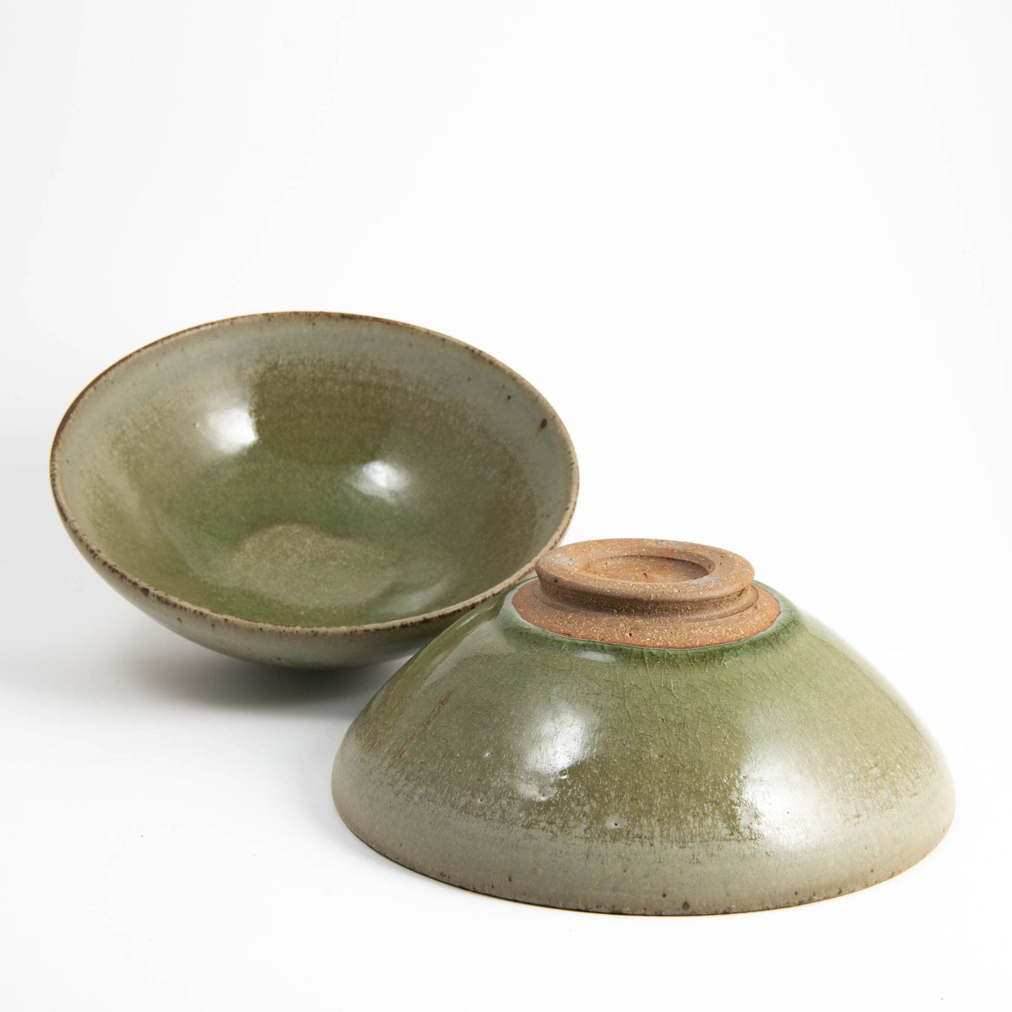 Set of Two Wide Bowls