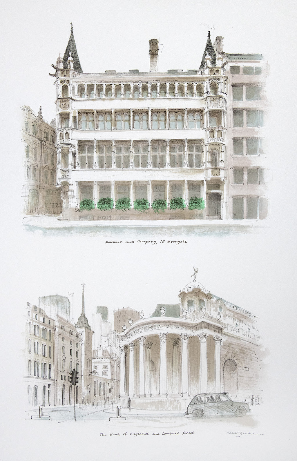 Mullens and Company, 15 Moorgate & The Bank of England and Lombard Street
