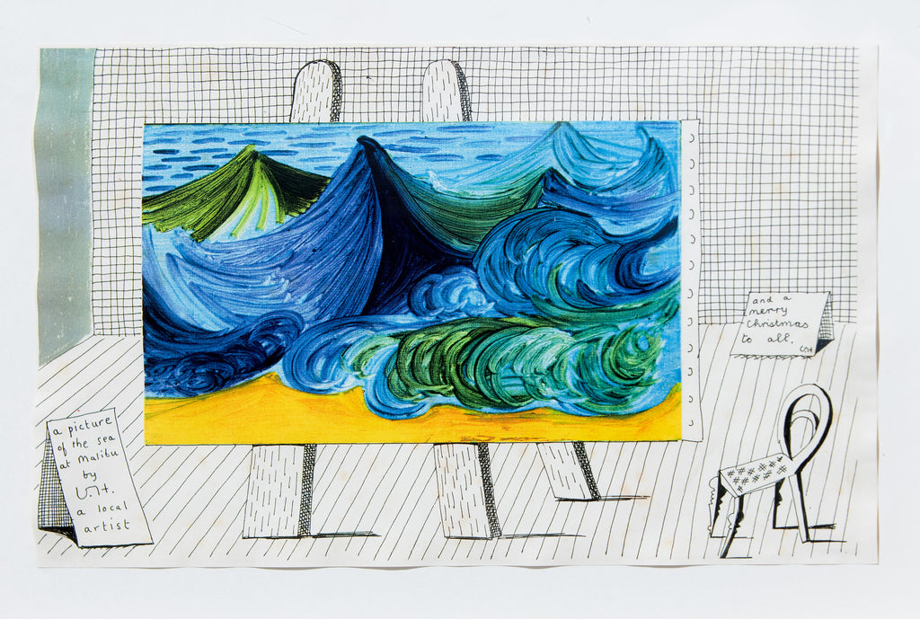A Picture of the Sea at Malibu by David Hockney, a local artist