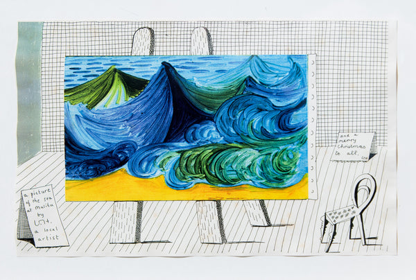 A Picture of the Sea at Malibu by David Hockney, a local artist