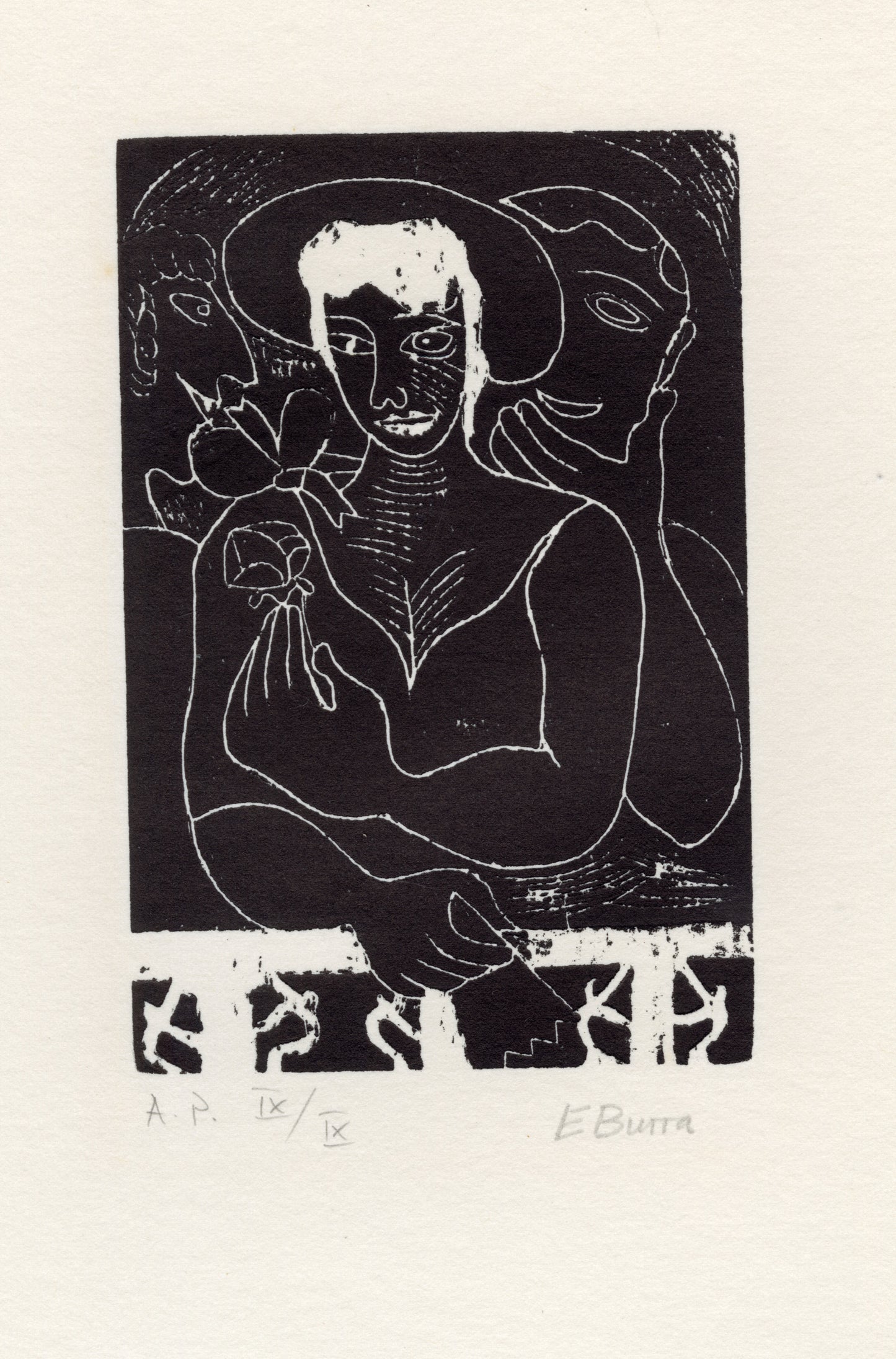 Woman with a Rose