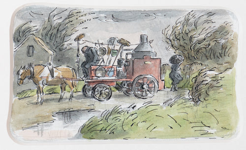 After the autumn, icy winds blew and winter was here.