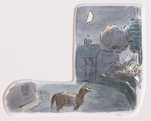 He looked out the window and there was Toby.