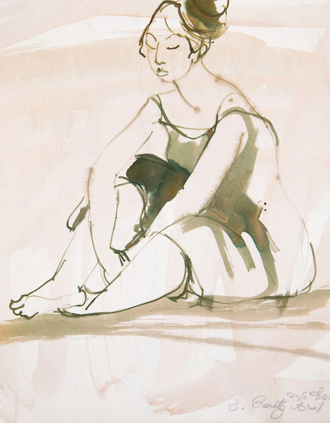 Seated Woman in a Slip