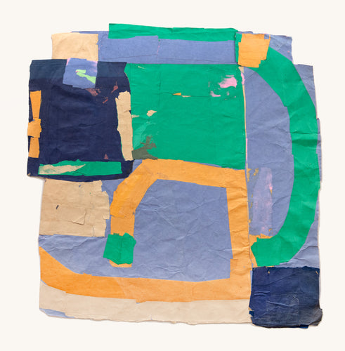 Green, Navy, Violet and Orange