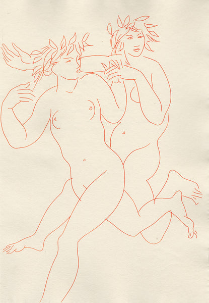 Wood nymphs, Sylvans! Neither your songs, nor your games, nor the charm of verses will calm my fires