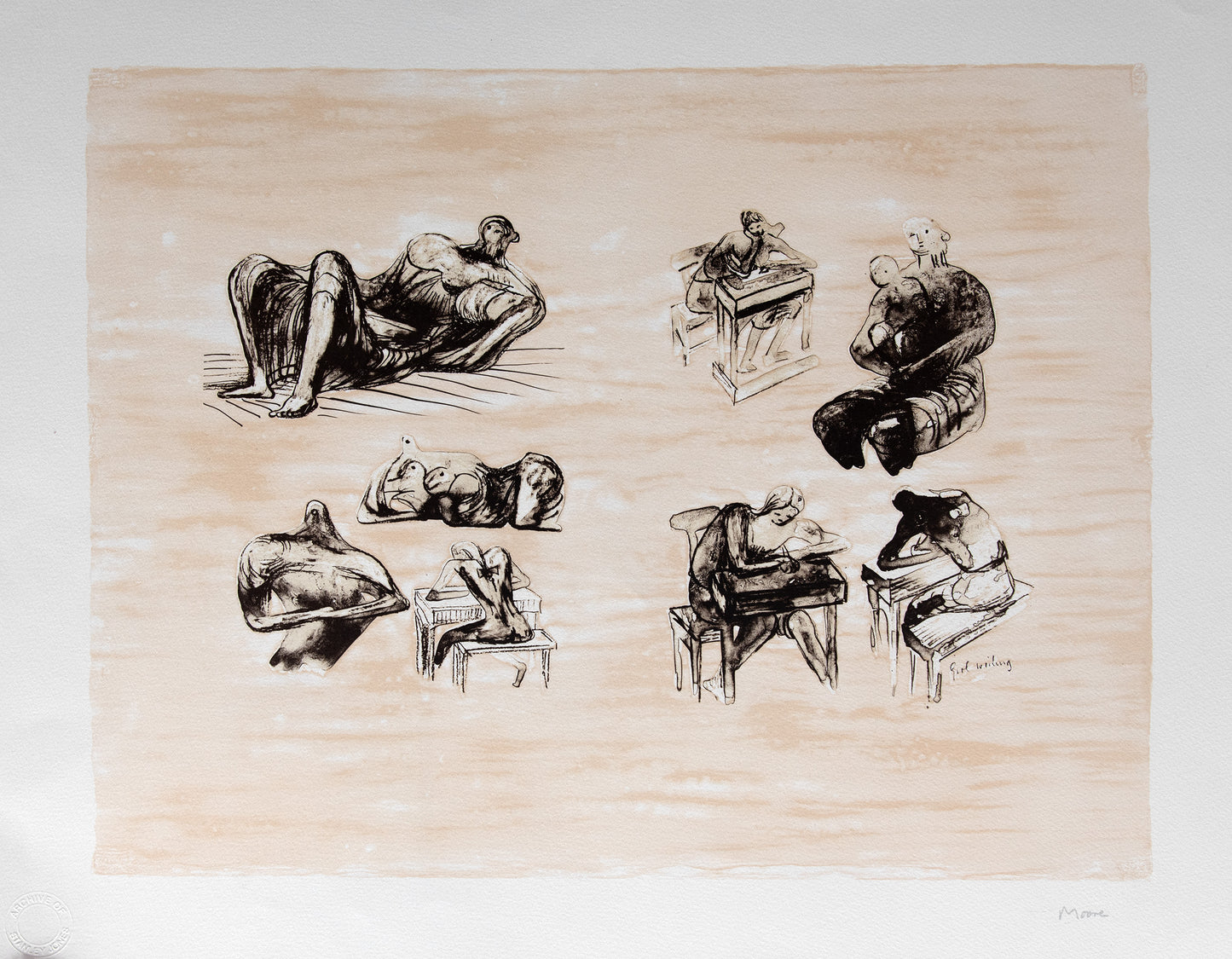 Eight Sculptural Ideas, Girl Writing