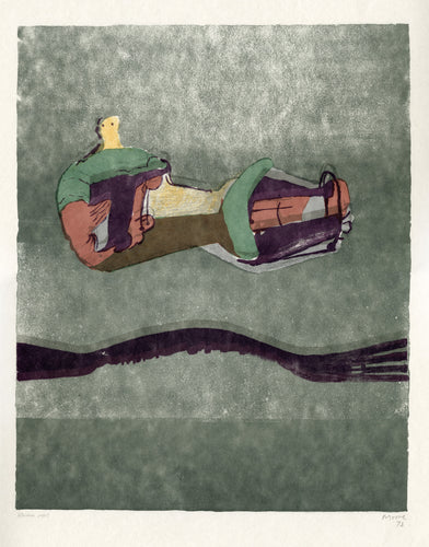 Reclining Figure with Sea Background