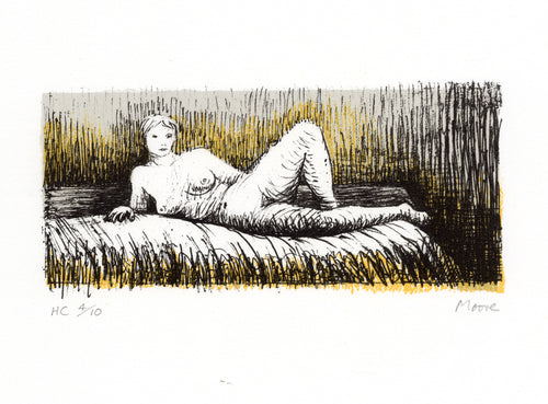 Reclining Girl on Bed