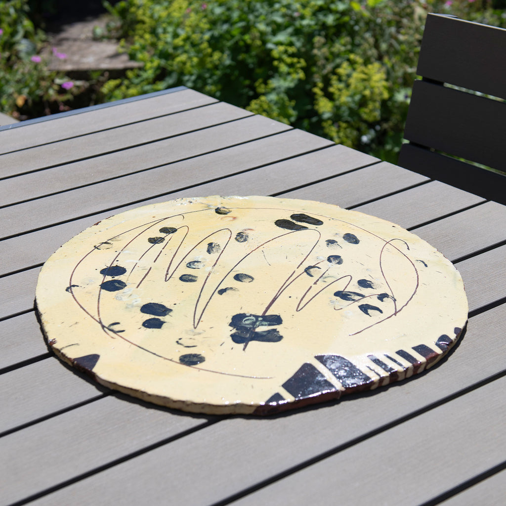 Large Round Flat Platter