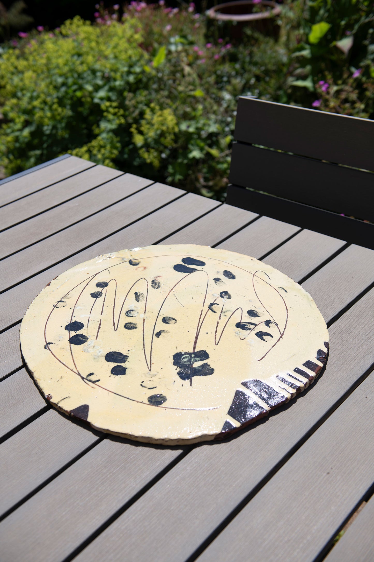 Large Round Flat Platter