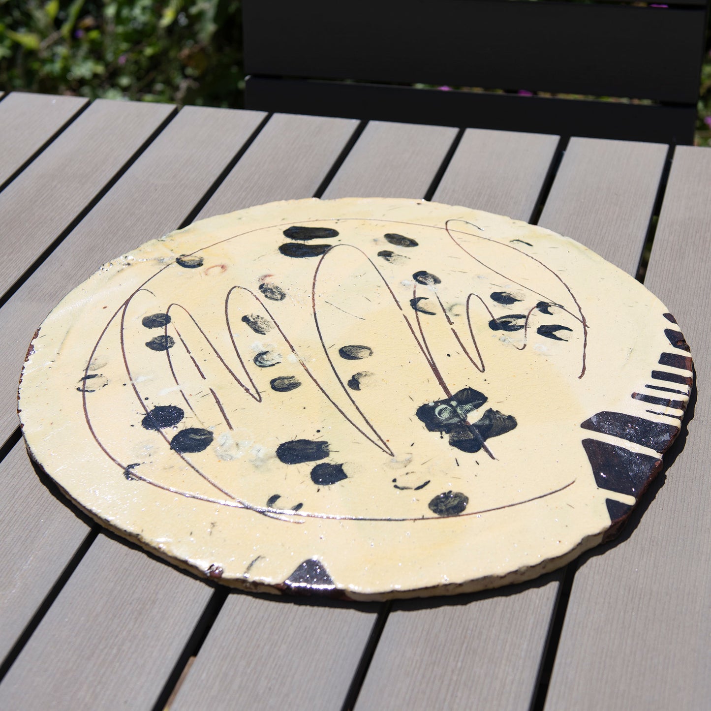Large Round Flat Platter