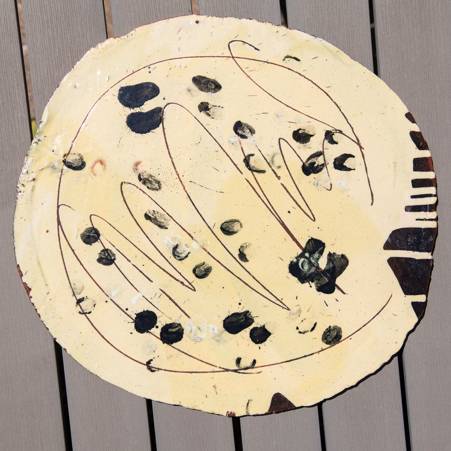 Large Round Flat Platter