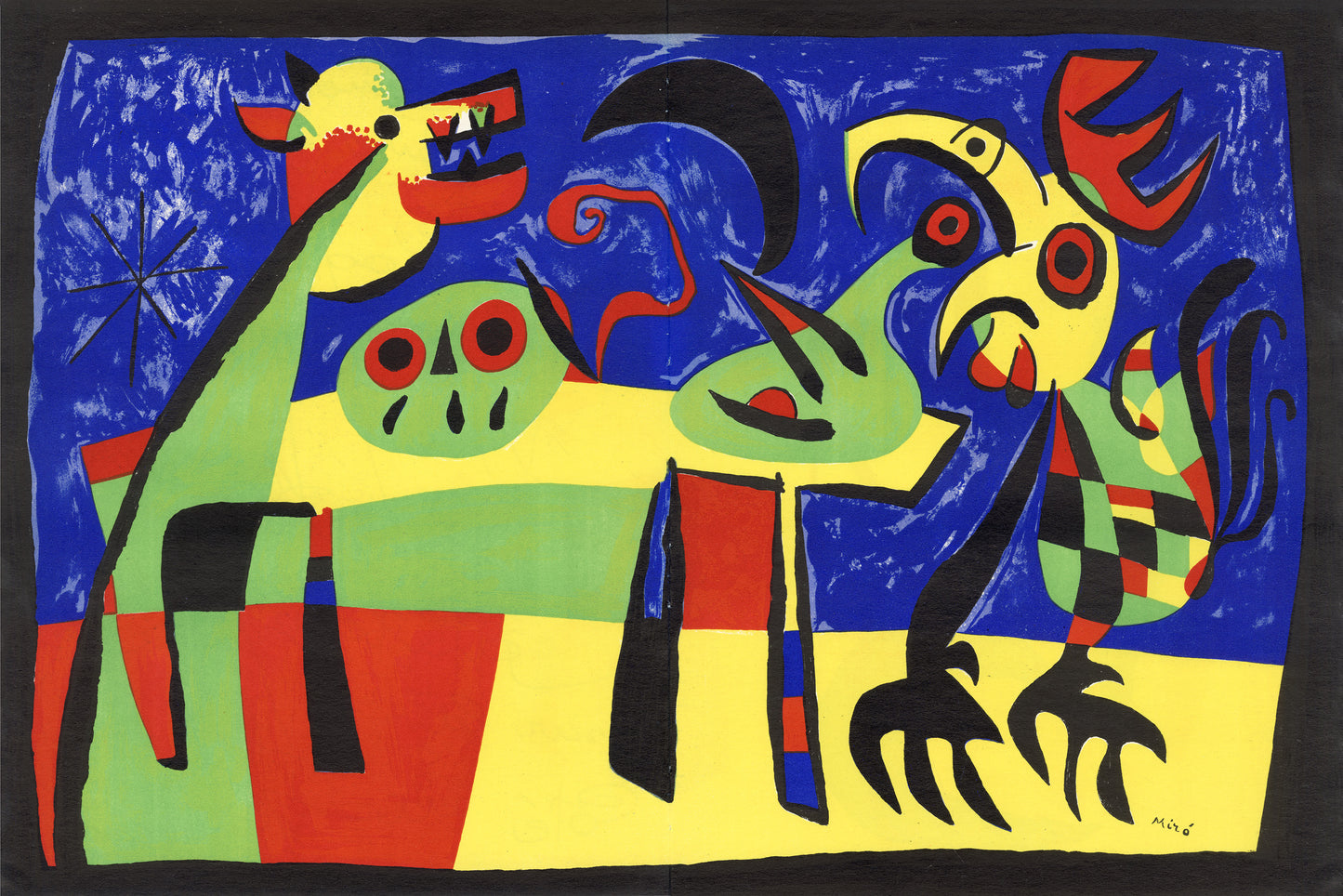 Le Chien Aboyant a la lune reveille le coq, le chant