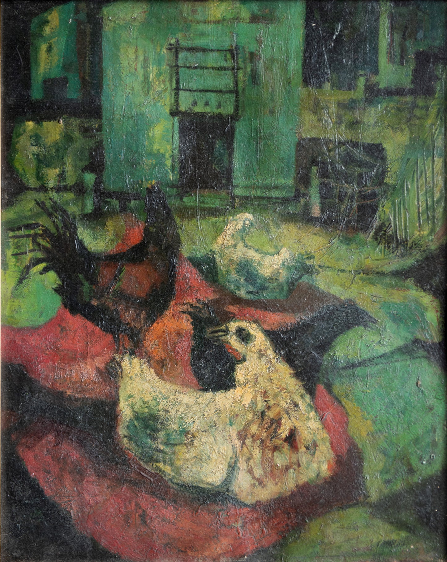 Chickens Down the Garden