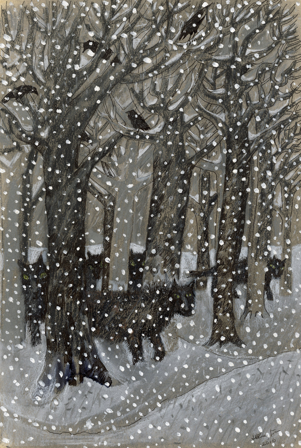 Wood in Snow