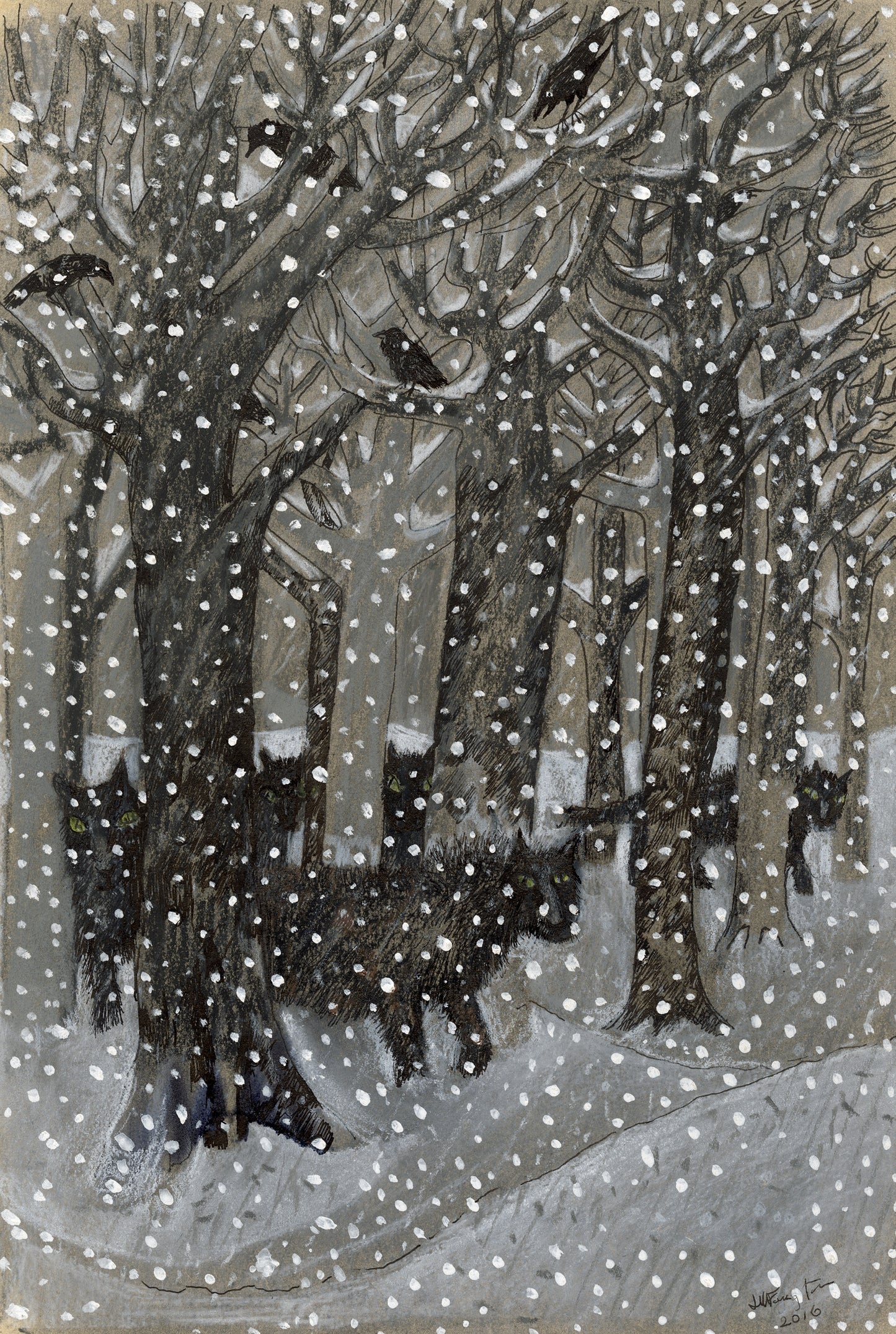 Wood in Snow