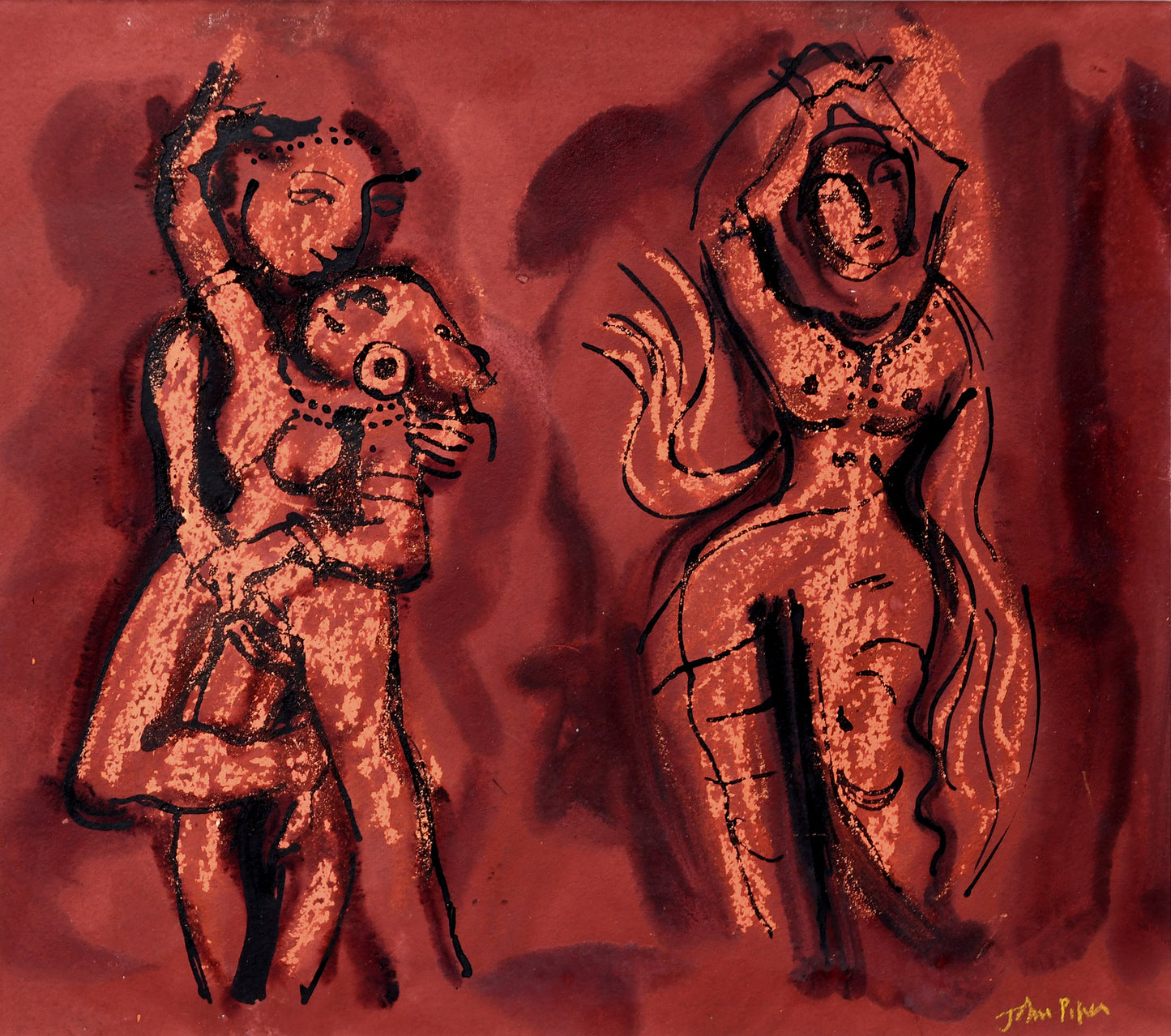 Study for India Love Poems Illustrations