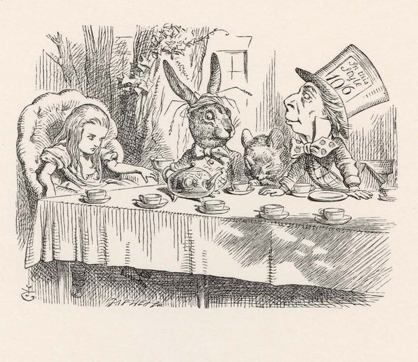 The Hatter opened his eyes very wide on hearing this; but all he said was, 'Why is a raven like a writing-desk?'