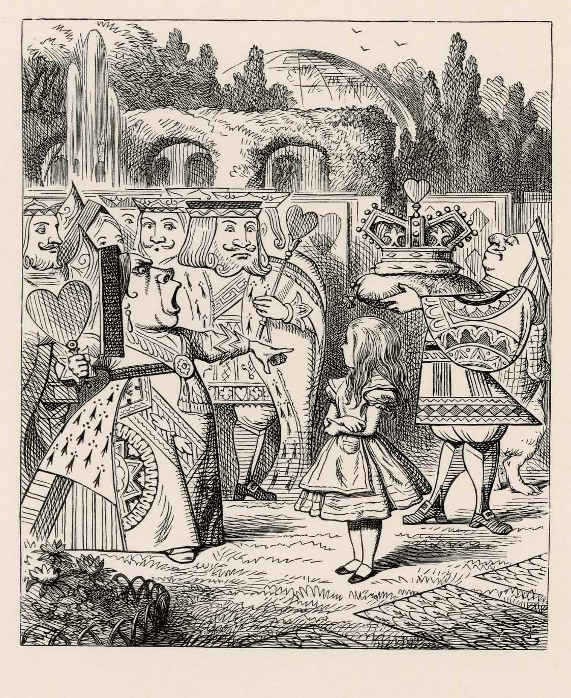 The Queen turned crimson with fury, and ... began screaming 'Off with her head! Off-'