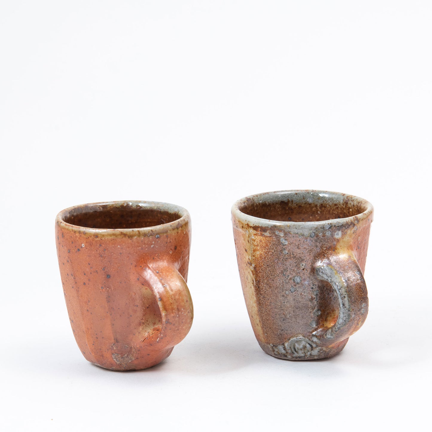 Set of Two Faceted Espresso Cups