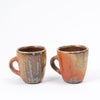 Set of Two Faceted Espresso Cups