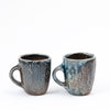 Set of Two Faceted Espresso Cups