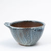 Set of Two Faceted Bowls With Lugs