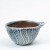 Set of Two Faceted Bowls With Lugs