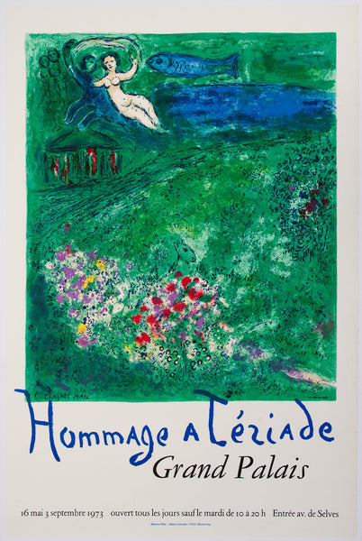 【中古】Marc Chagall ポスター Marc Chagall The Orchard, Hommage a Tériade, Grand Palais – Goldmark