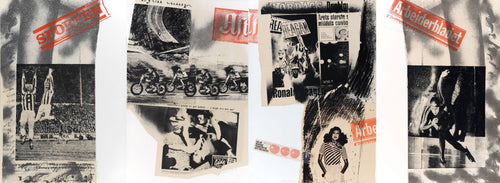 The Fredrikstad Mural (In Praise of News Imagery) in four sections