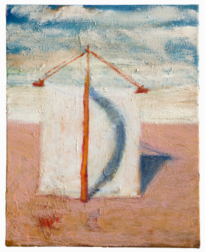 A Sail, Pink Ground and Blue Shadow