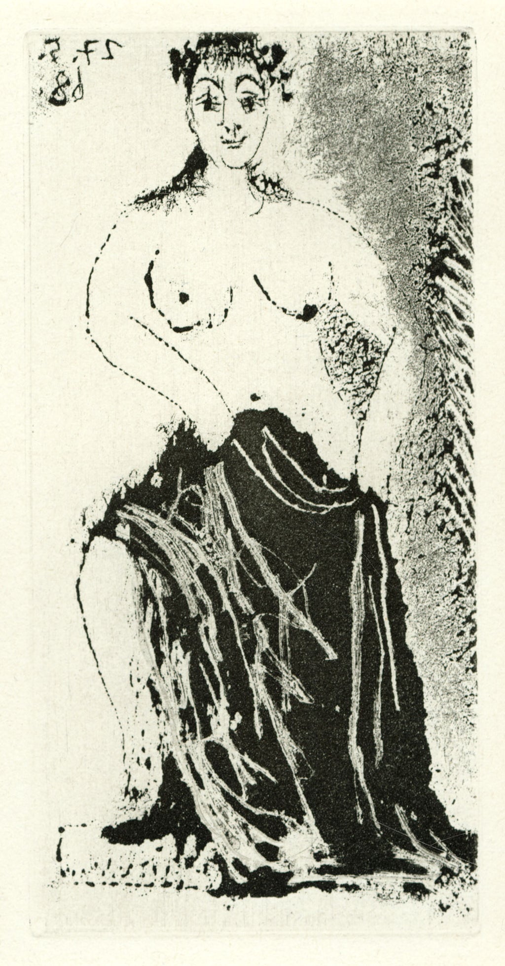 Une Posant sur un Piédestal