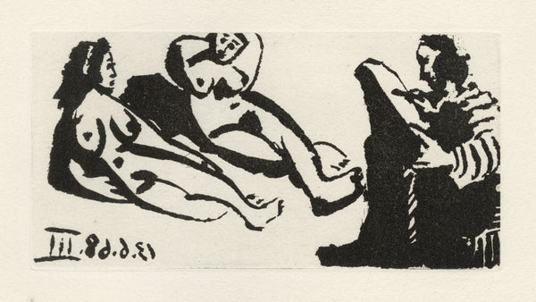 Peintre, ou Écrivain,avec Deux Femmes