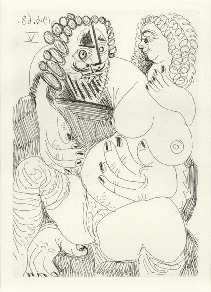 Grosse Prostituée sur les Genoux d'un Barbu