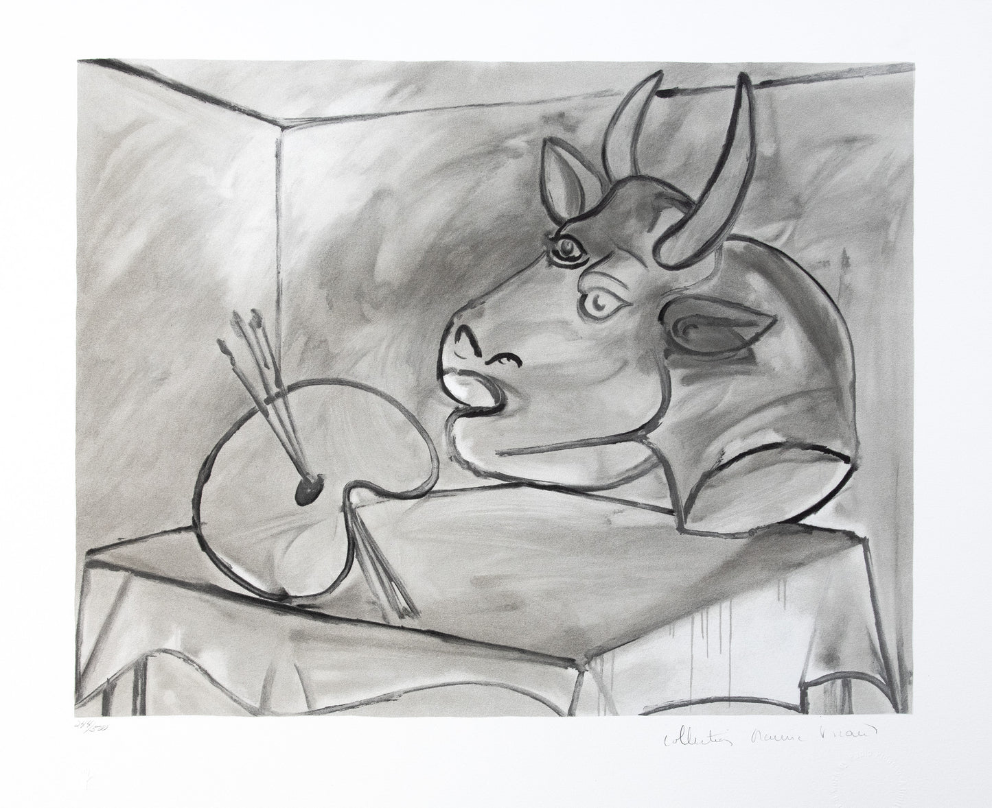 Nature Morte à la Palette et à la tête de Taureau