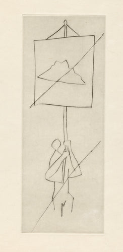 Tocoron. Guynoa. Un pendon blanco y en media un monte prieto.