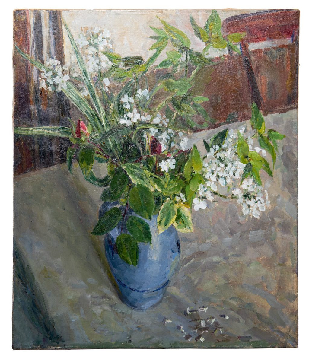 ﻿Flowers in a Blue Jug