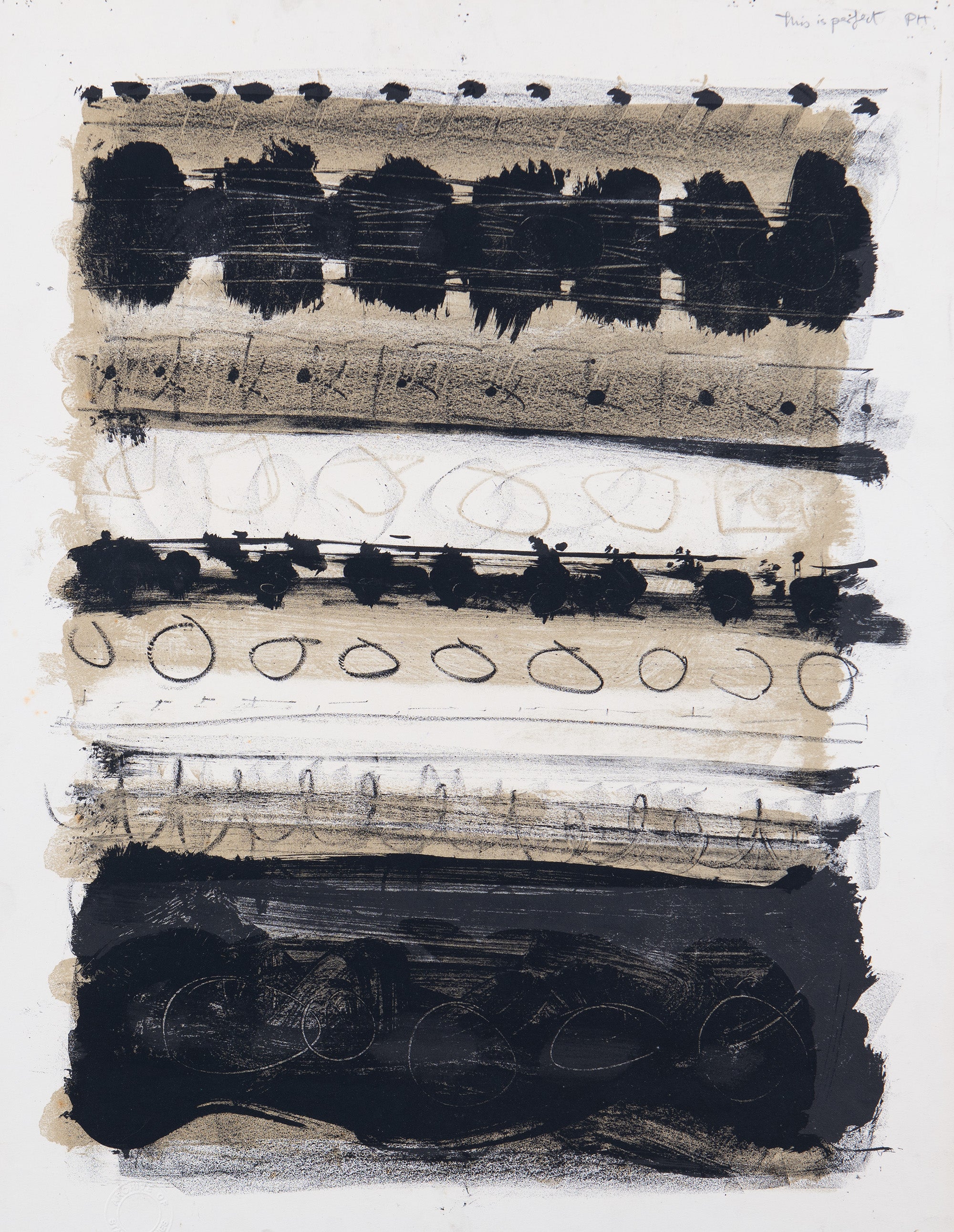 Patrick Heron Grey and Black Stripes: 1958 – Goldmark