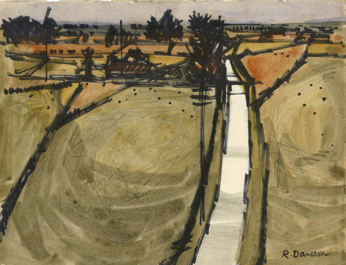 White Road Through the Landscape