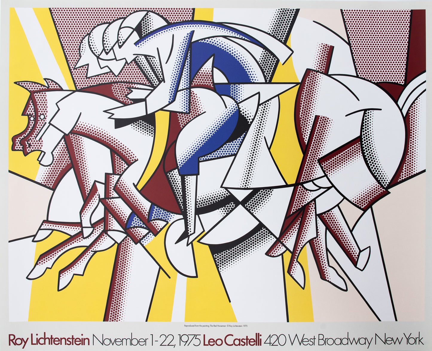 'The Red Horseman', Leo Castelli Poster, 1975