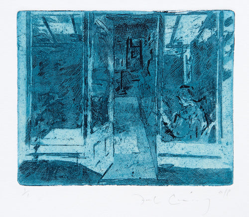 Audrey in Window (Blue)