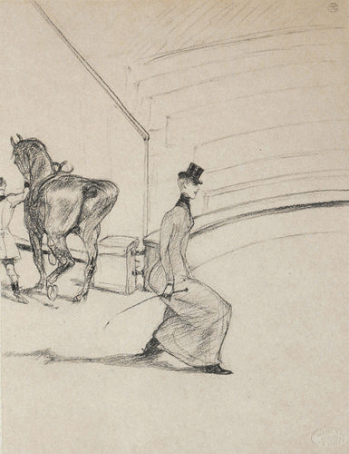 Écuyère de haute école. - Le Salut